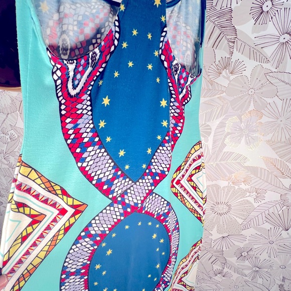 Mara Hoffman bodycon psychedelic snake print rare - Picture 5 of 7